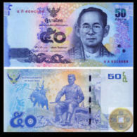 O) 2012 THAILAND, BANKNOTE 50 BAHT, BHUMIBOL ADULYADEJ-KING-RAMA IX,MONGKUT-RAMA IV, UNCIRCULATED - Thaïlande