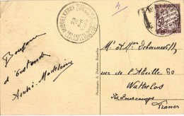 4468. Postal MIDDELKERKE (belgica) 1935. Taxe Francia - Briefe U. Dokumente