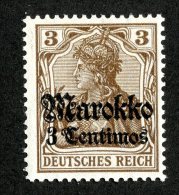 (1269)  Morocco 1911  Mi.46  /   Sc.45  Mint*  Catalogue €.70 - Deutsche Post In Marokko