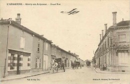 Août13b 911 : Givry-en-Argonne  -  Grand´rue  -  Aéroplane - Givry En Argonne