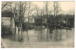 "Champigny Sur Marne - Inondations De Janvier 1910 - Un Coin Du Pays Pendant La Crue" - Champigny Sur Marne