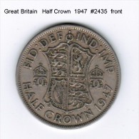 GREAT BRITAIN    1/2  CROWN  1947  (KM # 866) - K. 1/2 Crown