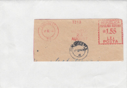 AMOUNT, BUCHAREST, FACTORY ADVERTISING, MACHINE POSTMARKS ON FRAGMENT, 1964, ROMANIA - Franking Machines (EMA)