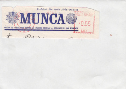 AMOUNT, BUCHAREST, NEWSPAPER, MACHINE POSTMARKS ON FRAGMENT, 1975, ROMANIA - Franking Machines (EMA)