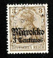 (1289)  Morocco 1911  Mi.46  /   Sc.45  Used  Catalogue €1. - Deutsche Post In Marokko