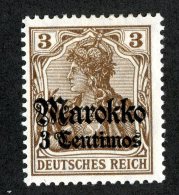 (1290)  Morocco 1911  Mi.46  /   Sc.45  Mint*  Catalogue €.70 - Deutsche Post In Marokko