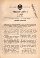Original Patentschrift - J. Kullmer Fils In La Chaux De Fonds , 1902 , Taschenuhr Mit Sichtbarer Unruhe , Uhr !!! - Horloge: Zakhorloge
