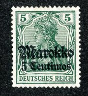 (1301)  Morocco 1911  Mi.47  /   Sc.46  Mint(*)  Catalogue €.70 - Deutsche Post In Marokko