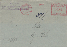 AMOUNT, BUCHAREST, TRADING COMPANY, MACHINE POSTMARKS ON COVER, 1958, ROMANIA - Frankeermachines (EMA)