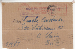 AMOUNT, BUCHAREST, POSTAL SERVICE, REGISTERED, MACHINE POSTMARKS ON COVER, 1962, ROMANIA - Frankeermachines (EMA)