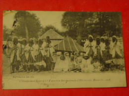 BOUCHES DU RHONE-MARSEILLE-LE CAMPEMENT TOUAREG  A L'EXPOSITION INTERNATIONALE D'ELECTRICITE MARSEILLE 1908-ANIMEE - Internationale Tentoonstelling Voor Elektriciteit En Andere