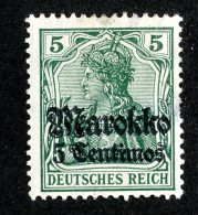 (1308)  Morocco 1911  Mi.47  /   Sc.46  Mint*  Catalogue €.70 - Deutsche Post In Marokko