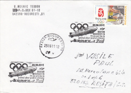 ZEPPELINS, SPECIAL POSTMARK ON COVER, 2011, ROMANIA - Zeppelins