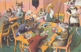 CPA MOUSES PLAYING CARDS - Carte Da Gioco