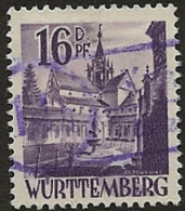 GERMANY 1948 16 D.pf Violet SG FW23 U OP241 - Autres & Non Classés