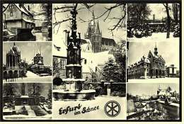 Erfurt  Im Schnee  -  Mehrbild Ansichtskarte  -  Ca.1960    (2125) - Erfurt