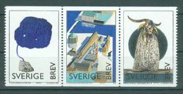 Sweden - 1998 Modern Art Museum Strip MNH__(TH-6913) - Unused Stamps