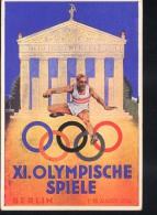 Jeux Olympiques 1936  Berlin Olympia Olympische Dorf Sur Carte - Summer 1936: Berlin
