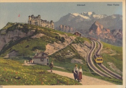 CPA GLARNISCH- THE CASTLE, THE FUNICULAR, RAILWAY - Other & Unclassified