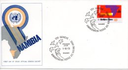 ONU GENEVE. N°34 Sur Enveloppe 1er Jour (FDC) De 1973. Namibie. - FDC