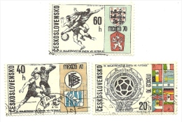 1970 - Cecoslovacchia 1802/04 Mondiali Del Messico C2533    ------- - 1970 – Mexico