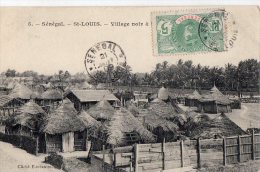 Afrique Noire. Sénégal  St Saint Louis:  Village  Noir (Voir Scan:) - Senegal