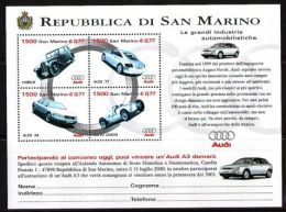 San Marino - 1999 Cars Block MNH__(THB-936) - Blocs-feuillets