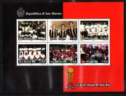 San Marino - 1999 Football Block MNH__(THB-935) - Blocs-feuillets