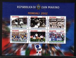 San Marino - 2002 Football Block MNH__(THB-668) - Blocs-feuillets