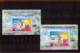 Foglietto Guinea Equatoriale Olimpiadi Innsbruck 1976 - Stampa Fortemente Spostata - Varietà - Winter 1976: Innsbruck