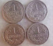 * URUGUAY - LOTE 4 Monedas 1 Centésimo Años 1901-1909-1924-1936 - Uruguay