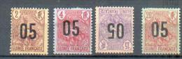 GUI  206 - YT 55*-56*-57 (*)-58*  Charnière Complète - Unused Stamps