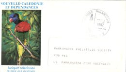(454) New Caledonia FDC  -Premier Jour - 1982 - Loriquet - FDC