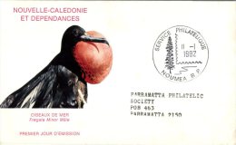 (454) New Caledonia FDC  -Premier Jour - 1982 - Fregata Minor Bird - FDC