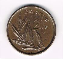 ..  BOUDEWIJN 20 FRANK 1981 FR - 20 Francs