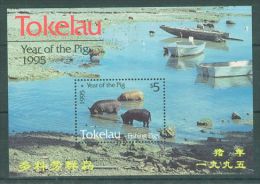 Tokelau - 1995 Year Of Pig Block MNH__(TH-5453) - Tokelau