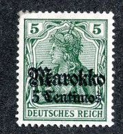 (1317)  Morocco 1911  Mi.47  /   Sc.46  Mint*  Catalogue €.70 - Deutsche Post In Marokko