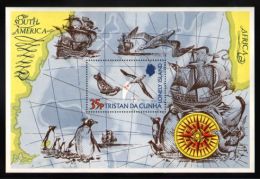 Tristan Da Cunha - 1974 Map Of Tristan Da Cunha Block MNH__(THB-1720) - Tristan Da Cunha