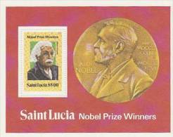 St.Lucia-Nobel Price Winner Einstein MS MNH - St.Lucia (1979-...)
