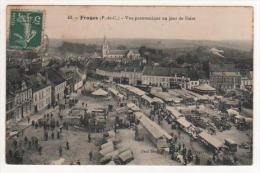 N°42  -  FRUGES  - VUE PANORAMIQUE UN JOUR  DE FOIRE - Fruges