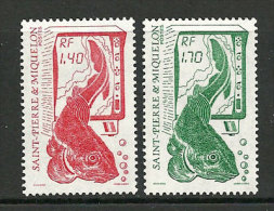 SAINT PIERRE & MIQUELON.  La Pêche   2 T-p  Neufs **. Yv.#  502/03 - Unused Stamps