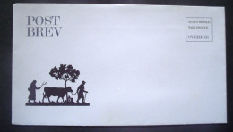 Sweden Prepaid Cover Unused - Farmers Farm Cow - Covers & Documents