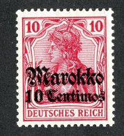 (1327)  Morocco 1911  Mi.48  /   Sc.47  Mint*  Catalogue €.70 - Deutsche Post In Marokko