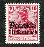 (1328)  Morocco 1911  Mi.48  /   Sc.47  Mint*  Catalogue €.70 - Deutsche Post In Marokko