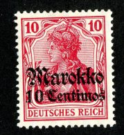 (1335)  Morocco 1911  Mi.48  /   Sc.47  M(*) Catalogue €2.50 - Deutsche Post In Marokko