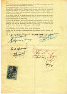 Belgium Old Document With Nice Fiscal Stamp - Dépliants De La Poste