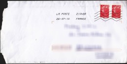 France Modern Cover To Serbia - Postdokumente