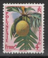 POLYNESIA  1958   4Fr   FLOWER    MH    "SEE SCANS FOR QUALITY" - Unused Stamps