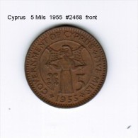 CYPRUS    5  MILS  1955 - Zypern