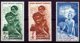 NOUVELLE CALEDONIE POSTE AERIENNE 1942 N° 36/38 NEUFS ** COTE 6 EUROS - Unused Stamps